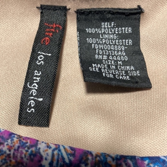 FIRE Los Angeles Paisley Maxi Dress Woman’s Size Medium - Picture 8 of 9